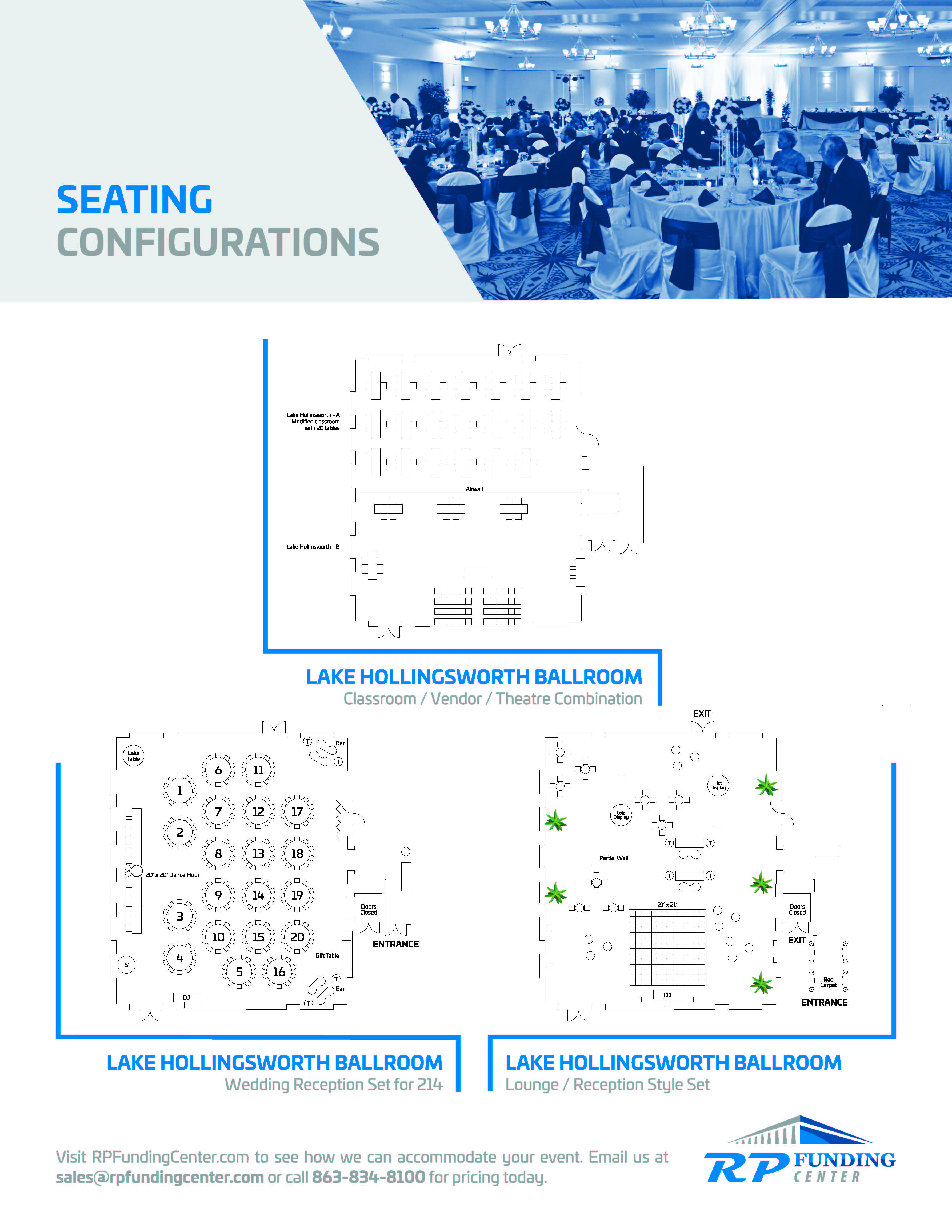lake hollingsworth seating configurations
